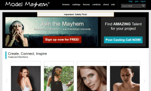 Model Mayhem website for how to find a model