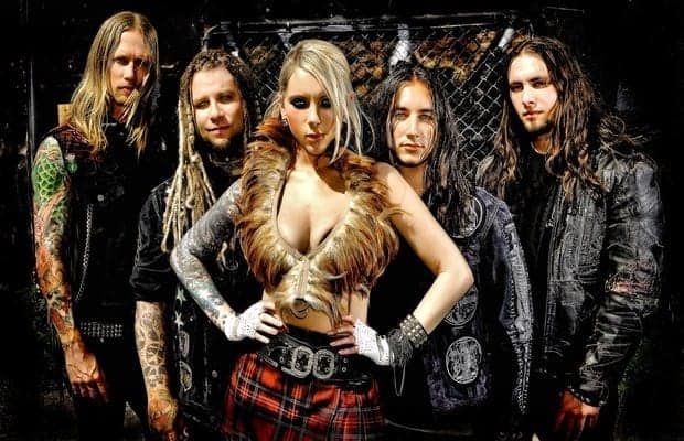 The band In This Moment, Maria Brink in the center
