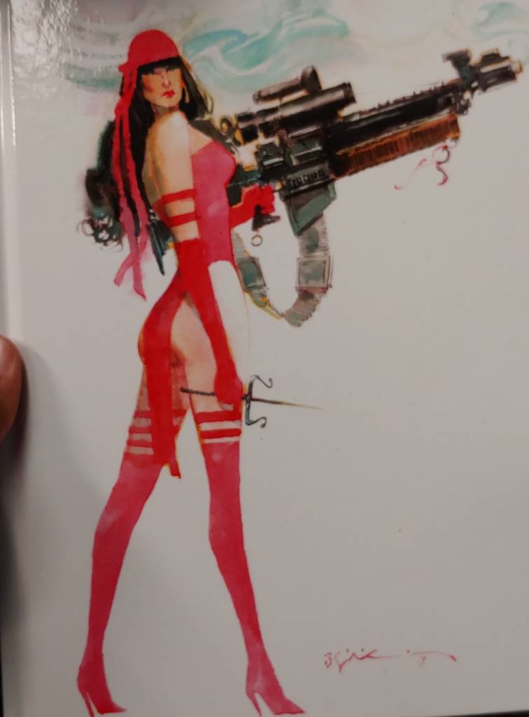 Elektra Natchios by Bill Sienkiewicz at New York comic-con