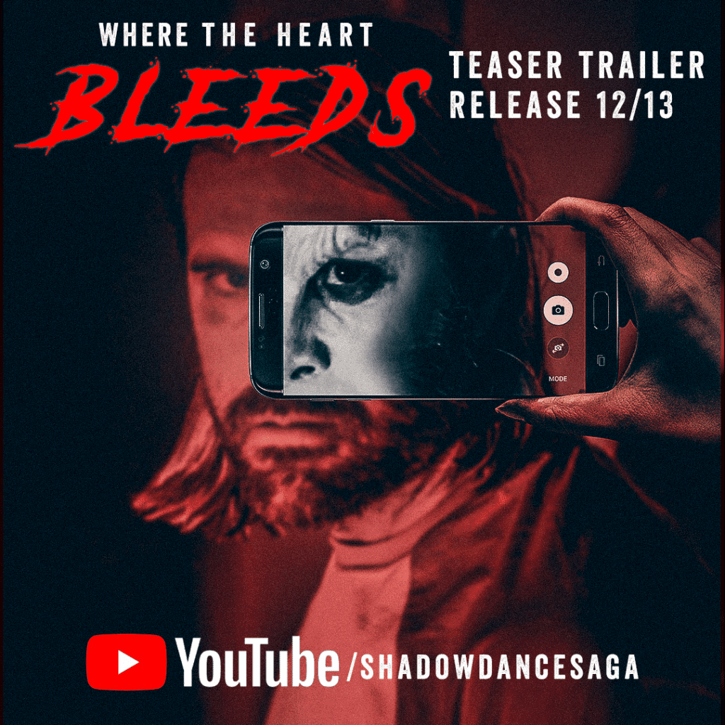 Poster for horror short film "Where the Heart Bleeds"