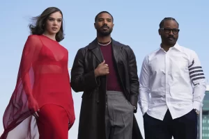 Writer/ Director Ryan Coogler (right) with that fine ass Hailee Steinfeld (left) and equally fine ass Michael B Jordan (center).