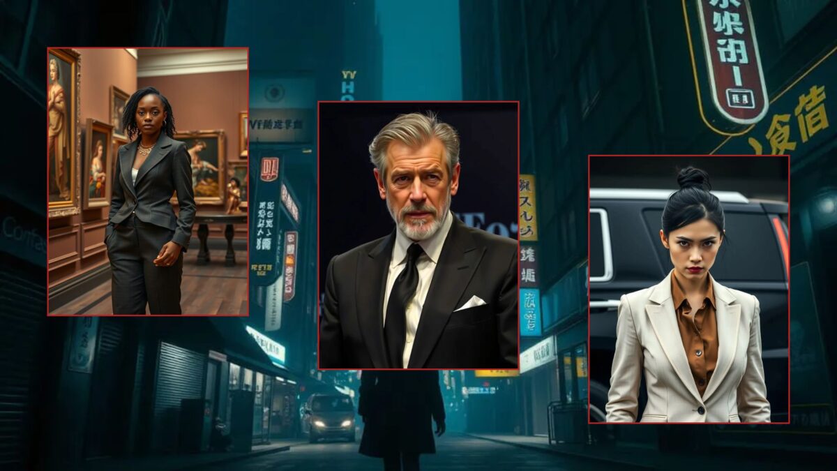 Shadowdance characters Pierce Safia Zou